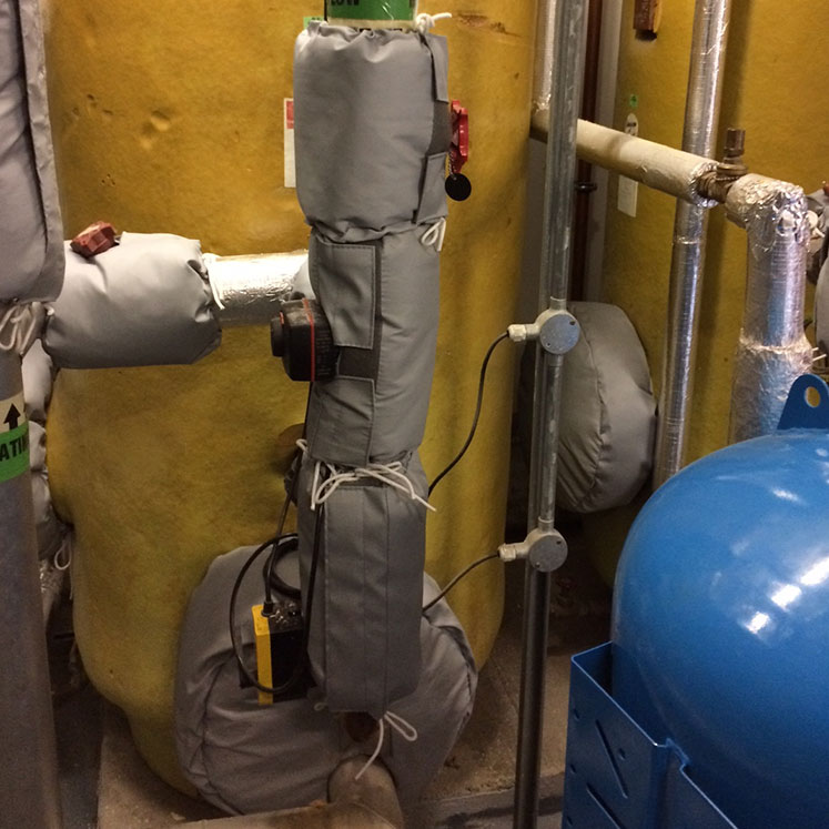 GEM Insulation Jackets Reduce energy losses in the Boiler Room